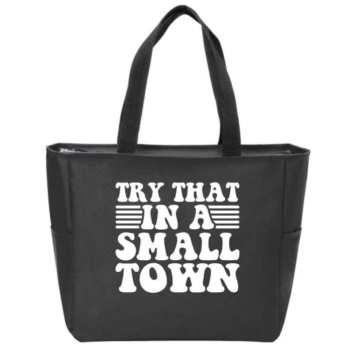 Small Town Zip Tote Bag