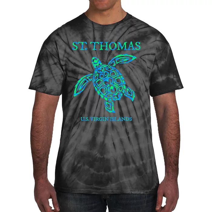 St Thomas Sea Turtles Usvi Vacation Souvenir Tie-Dye T-Shirt