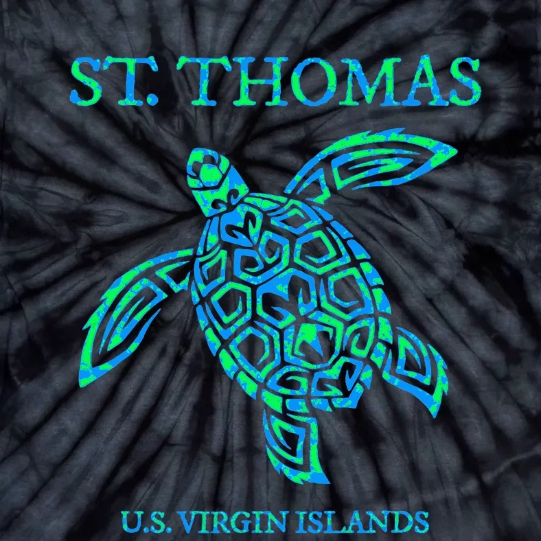 St Thomas Sea Turtles Usvi Vacation Souvenir Tie-Dye T-Shirt