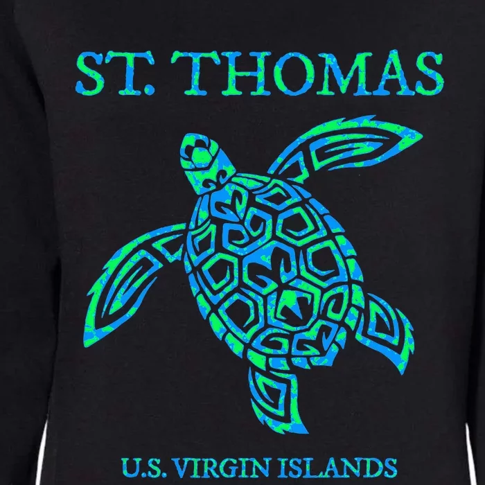 St Thomas Sea Turtles Usvi Vacation Souvenir Womens California Wash Sweatshirt