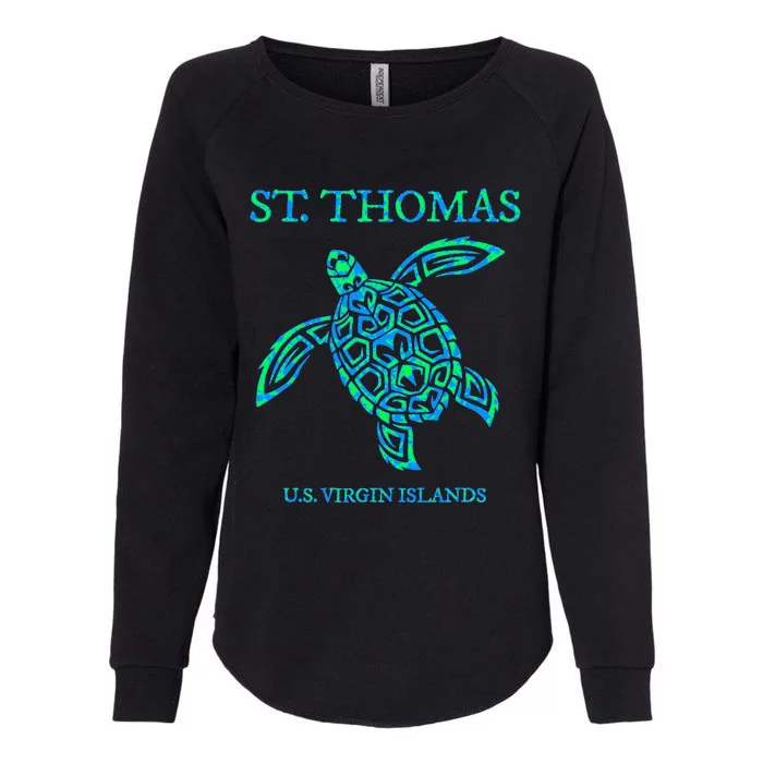 St Thomas Sea Turtles Usvi Vacation Souvenir Womens California Wash Sweatshirt