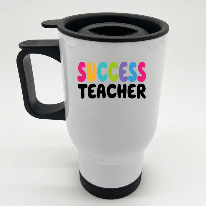 Success Teacher Front & Back Stainless Steel Travel Mug