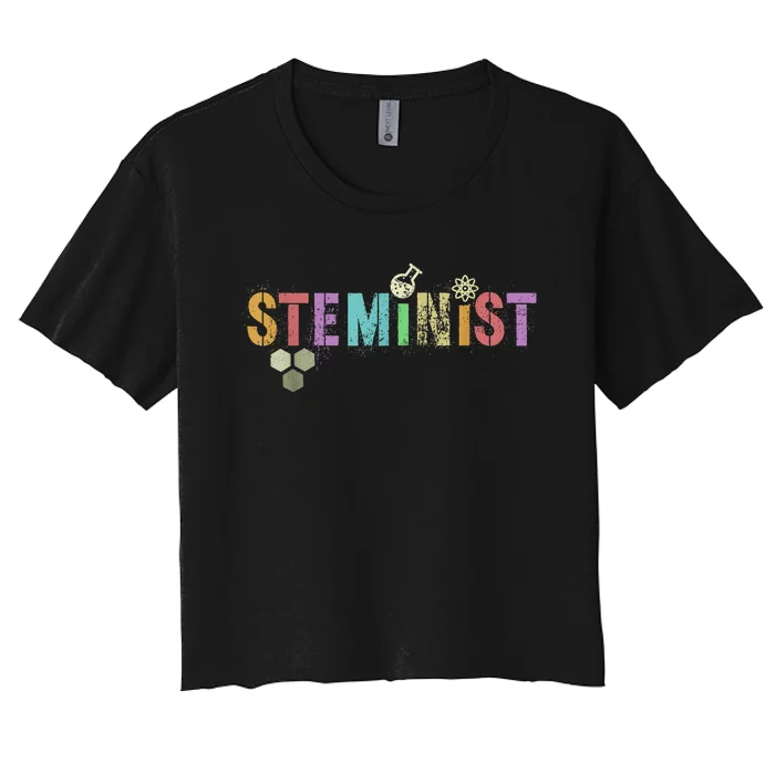 STEMINIST Technology Student Women's Crop Top Tee