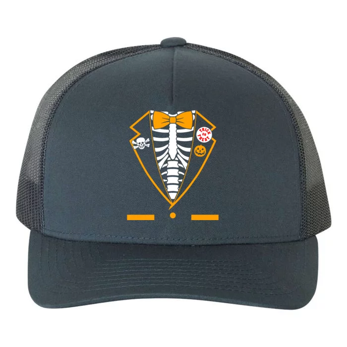 Skeleton Tuxedo Yupoong Adult 5-Panel Trucker Hat