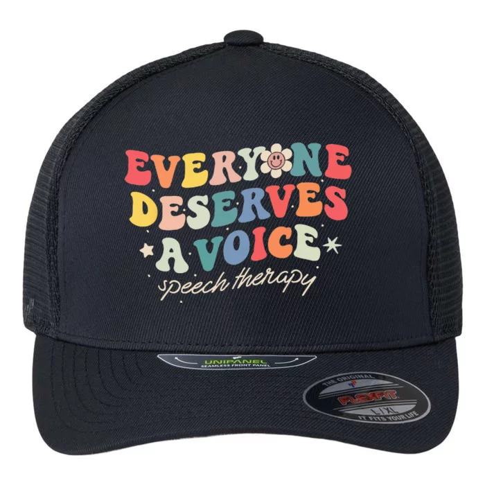 Speech Therapy Speech Language Pathologist SLP Team Women Flexfit Unipanel Trucker Cap