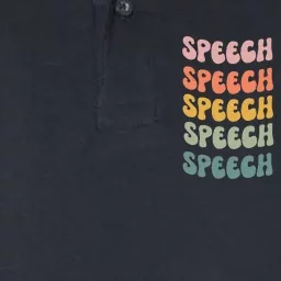 Speech Therapy Speech Language Pathologist Slp Team Softstyle Adult Sport Polo