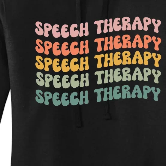 Speech Therapy Speech Language Pathologist Slp Team Women's Pullover Hoodie