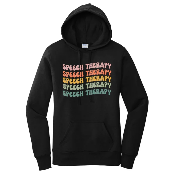 Speech Therapy Speech Language Pathologist Slp Team Women's Pullover Hoodie