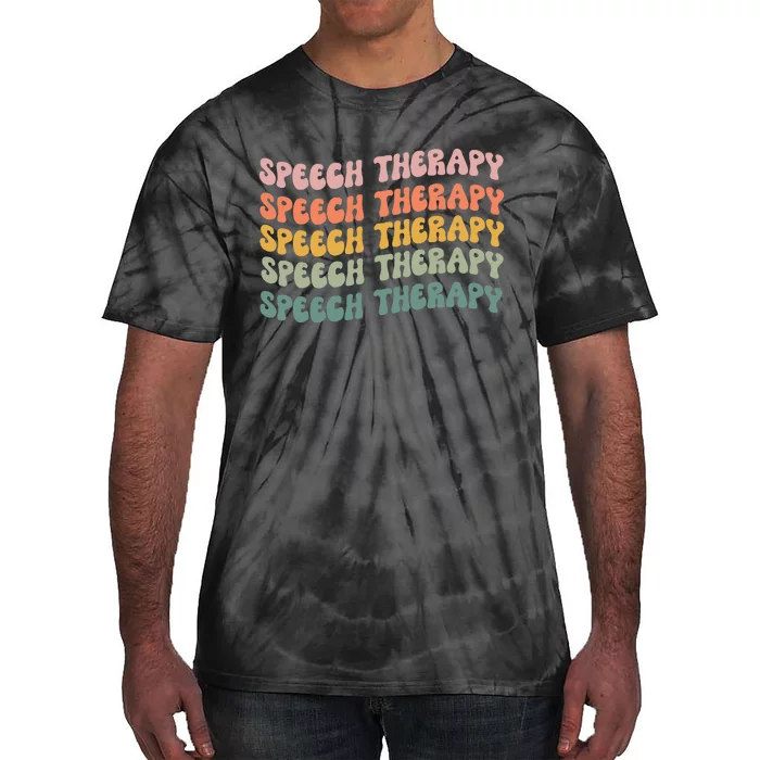 Speech Therapy Speech Language Pathologist Slp Team Tie-Dye T-Shirt