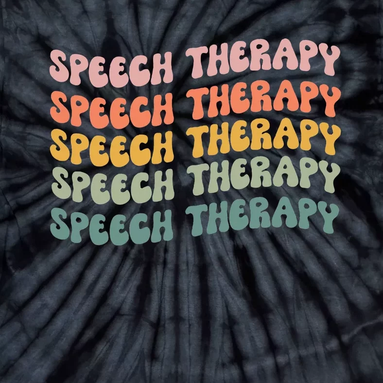 Speech Therapy Speech Language Pathologist Slp Team Tie-Dye T-Shirt