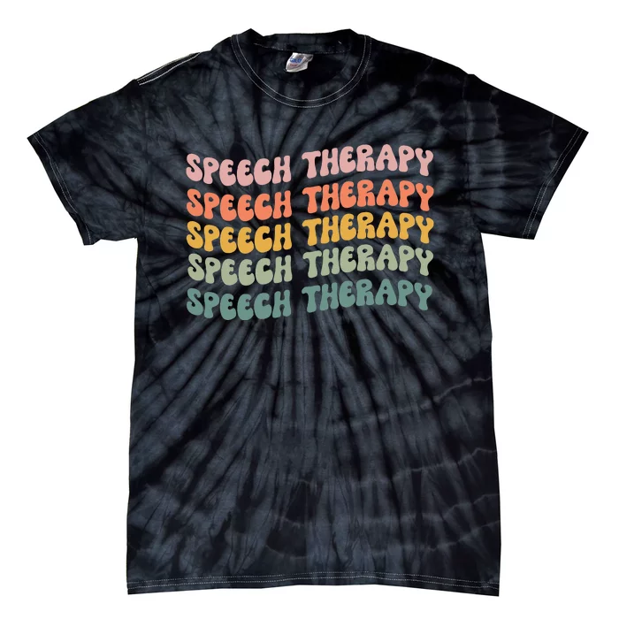 Speech Therapy Speech Language Pathologist Slp Team Tie-Dye T-Shirt