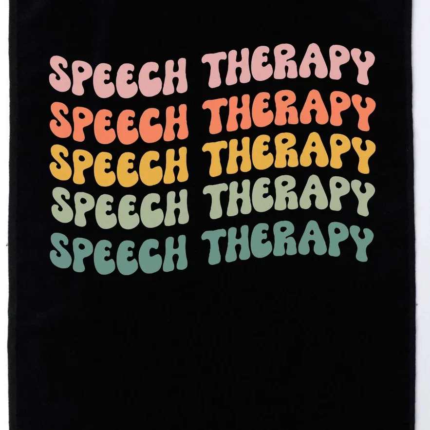 Speech Therapy Speech Language Pathologist Slp Team Platinum Collection Golf Towel