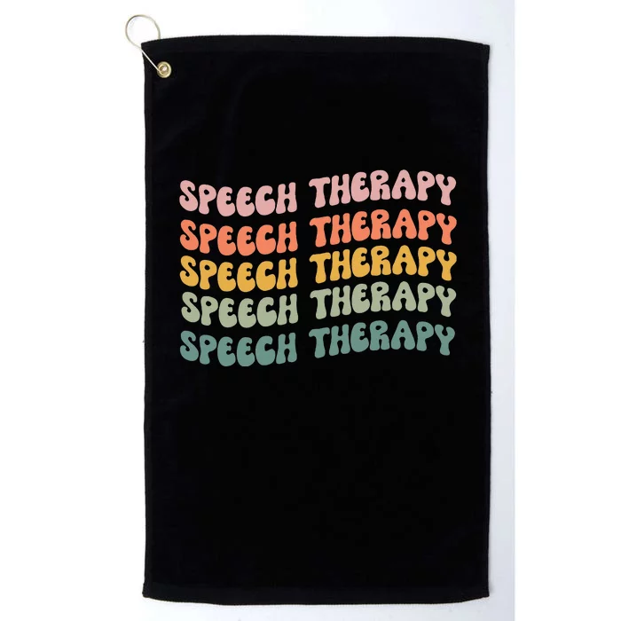 Speech Therapy Speech Language Pathologist Slp Team Platinum Collection Golf Towel