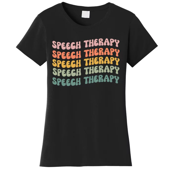 Speech Therapy Speech Language Pathologist Slp Team Women's T-Shirt