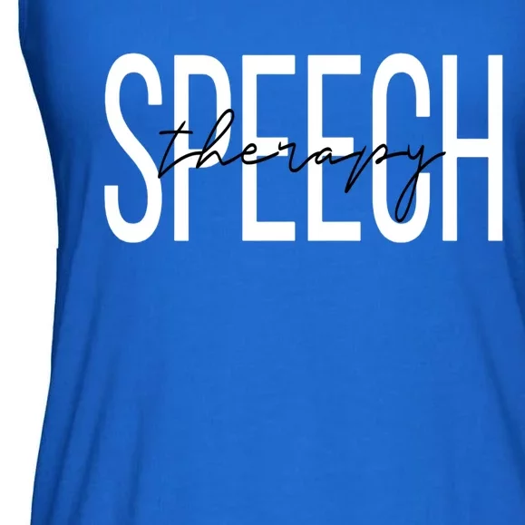 Speech Therapy Speech Therapist Slp Teacher Gift Ladies Essential Flowy Tank