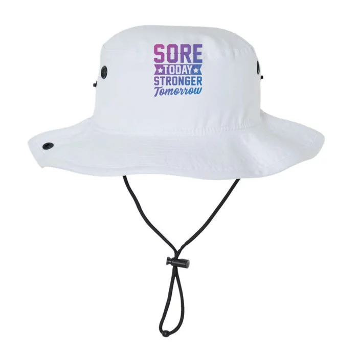 Sore Today Stronger Tomorrow Sore Muscles Gym Goer Fitness Gift Legacy Cool Fit Booney Bucket Hat