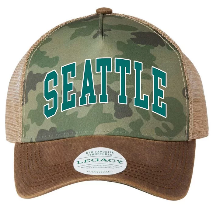 Seattle Text Legacy Tie Dye Trucker Hat