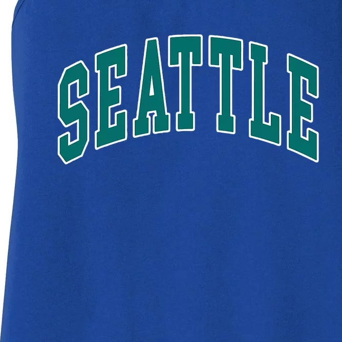 Seattle Text Women's Racerback Tank