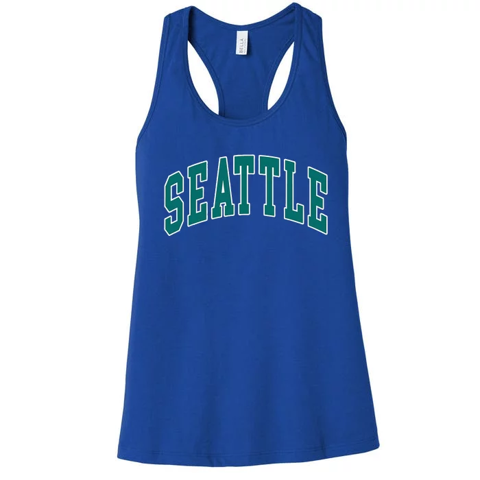 Seattle Text Women's Racerback Tank