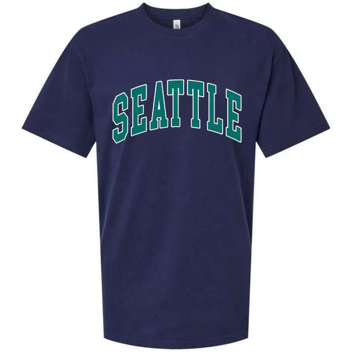 Seattle Text Sueded Cloud Jersey T-Shirt