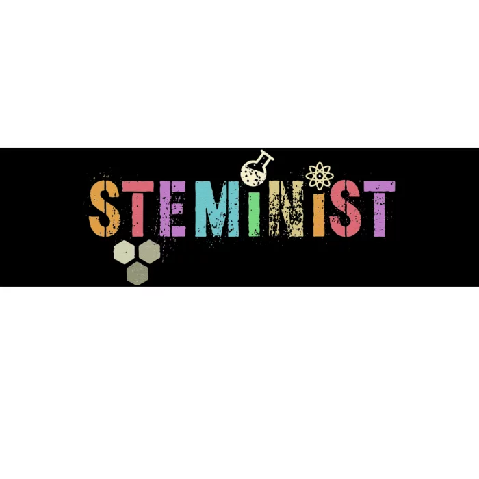 STEMINIST Technology Student STEM Teacher Women Engineering Bumper Sticker