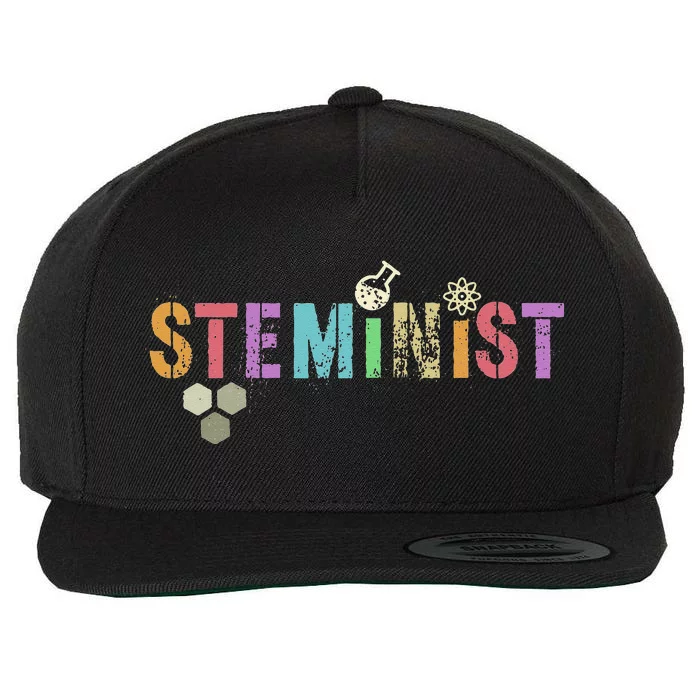 STEMINIST Technology Student STEM Teacher Women Engineering Wool Snapback Cap