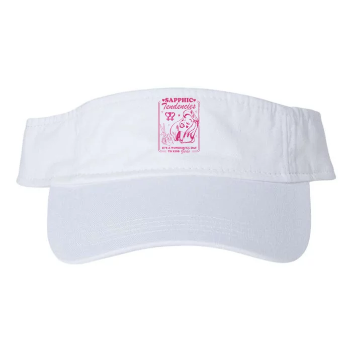 Sapphic Tendencies Sapphic Retro Lesbian Valucap Bio-Washed Visor