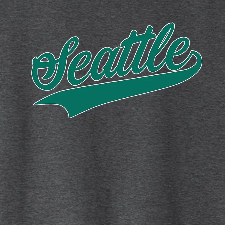 Seattle Text Women's Crop Top Tee