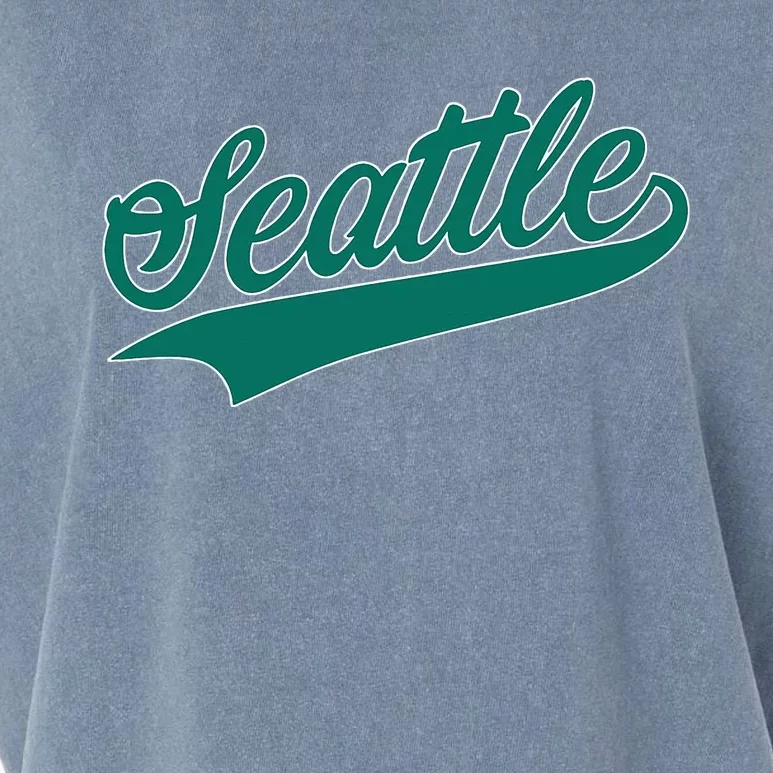 Seattle Text Garment-Dyed Women's Muscle Tee