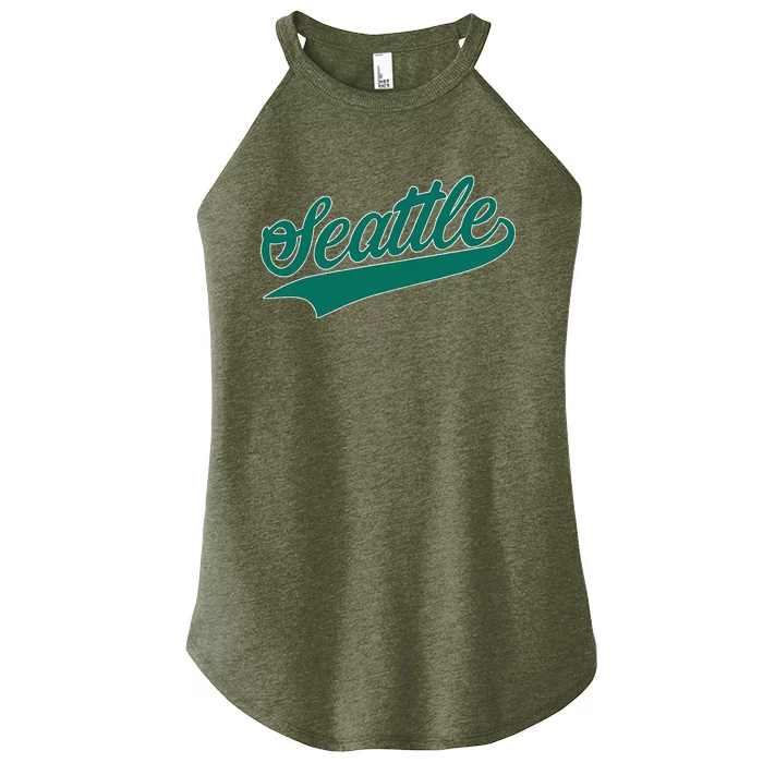 Seattle Text Women’s Perfect Tri Rocker Tank