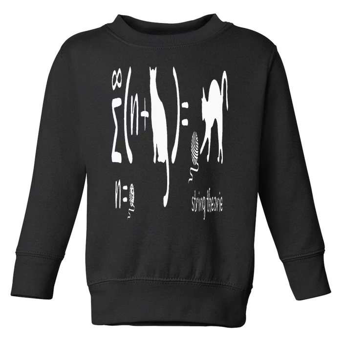 String Theory Science Nerd Physics Schrodinger's Cat Toddler Sweatshirt