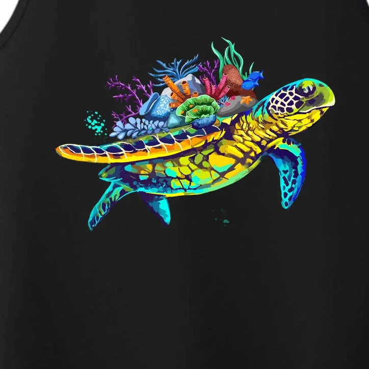 Save The Sea Turtles Funny Environmental Turtle Lover Outfit Performance Tank