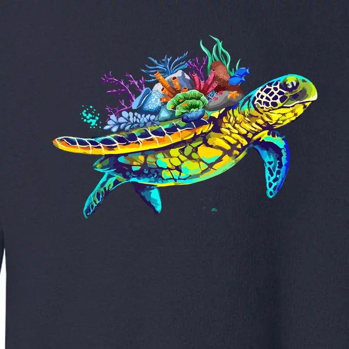 Save The Sea Turtles Funny Environmental Turtle Lover Outfit Toddler Sweatshirt