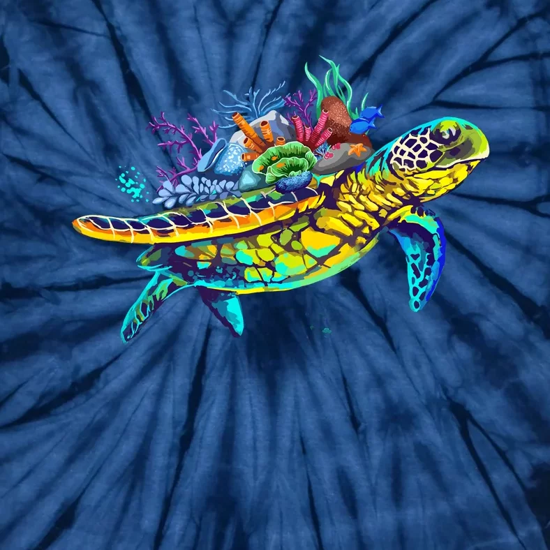 Save The Sea Turtles Funny Environmental Turtle Lover Outfit Tie-Dye T-Shirt