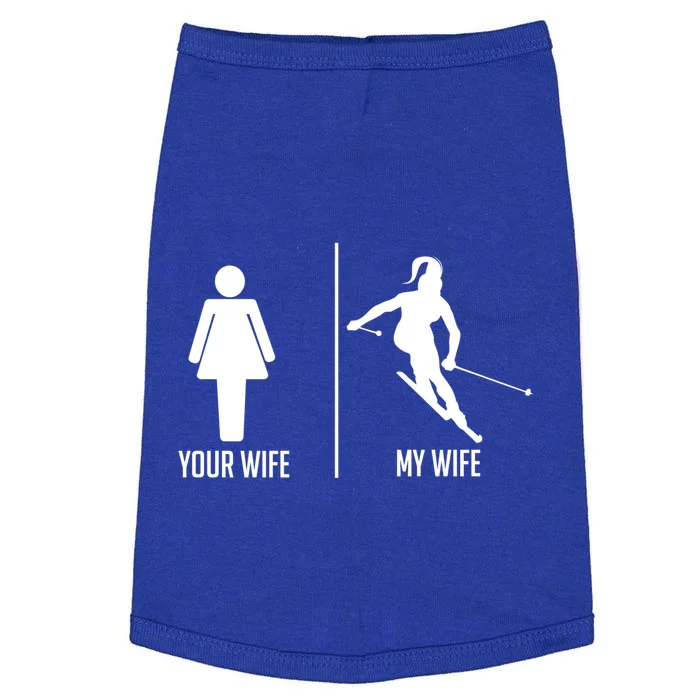 Ski Trip Skiing Wife Husband Marriage Gift Doggie Tank