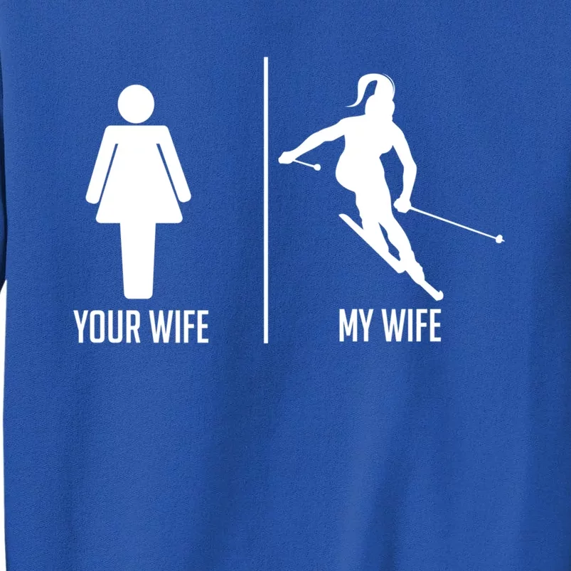 Ski Trip Skiing Wife Husband Marriage Gift Sweatshirt