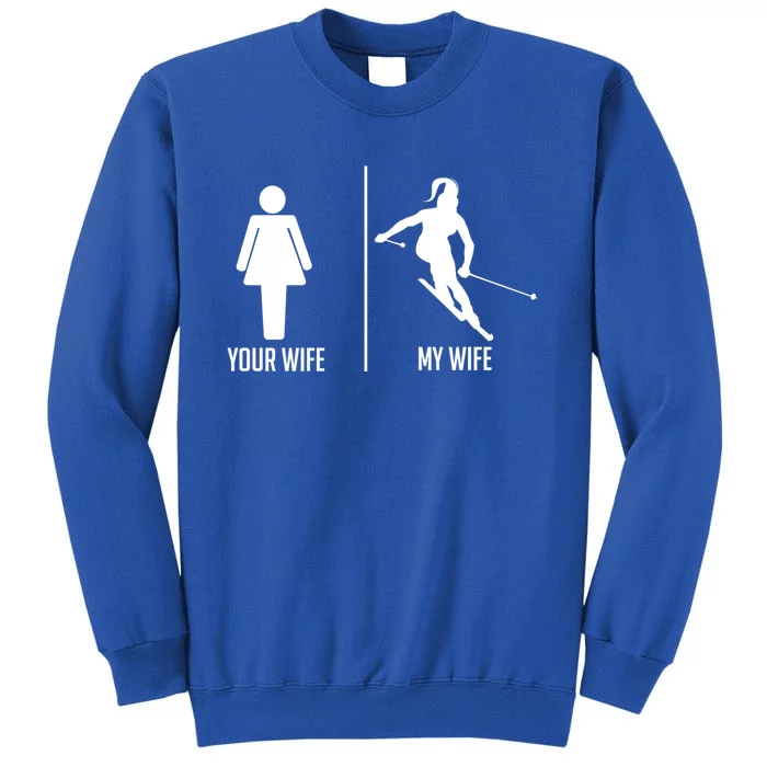 Ski Trip Skiing Wife Husband Marriage Gift Sweatshirt