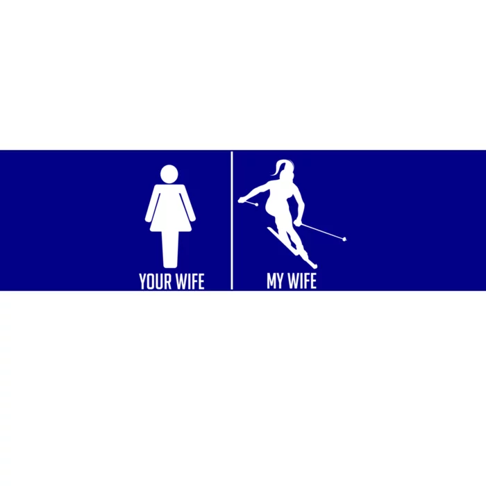 Ski Trip Skiing Wife Husband Marriage Gift Bumper Sticker