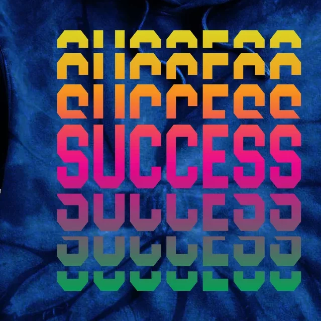 Success Typography Tie Dye Hoodie