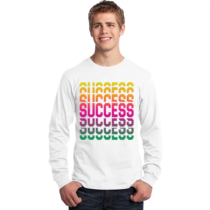 Success Typography Long Sleeve Shirt