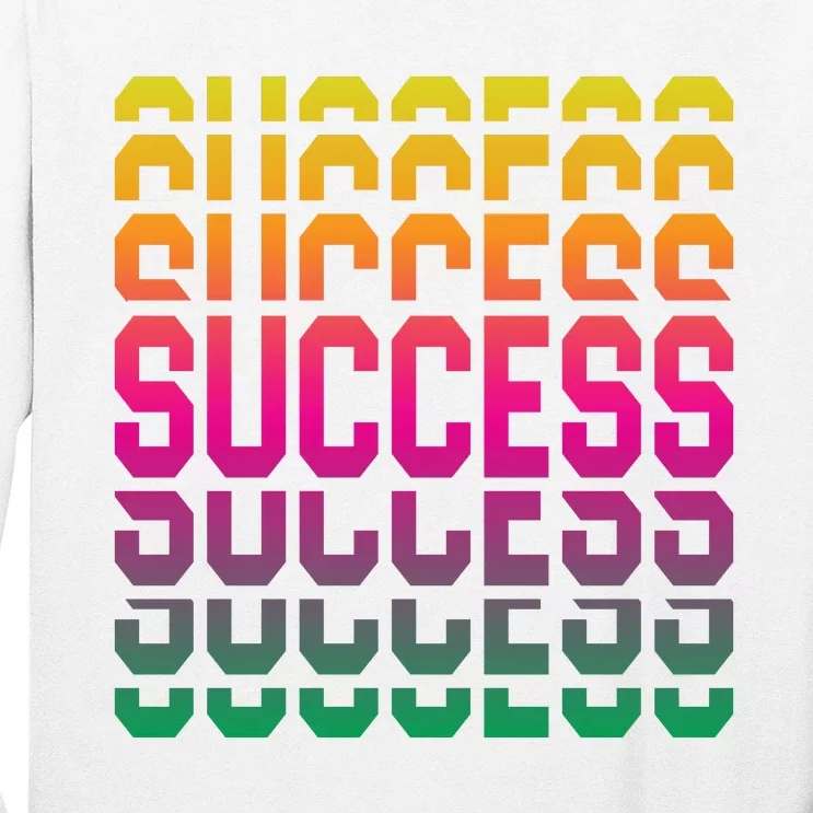 Success Typography Long Sleeve Shirt