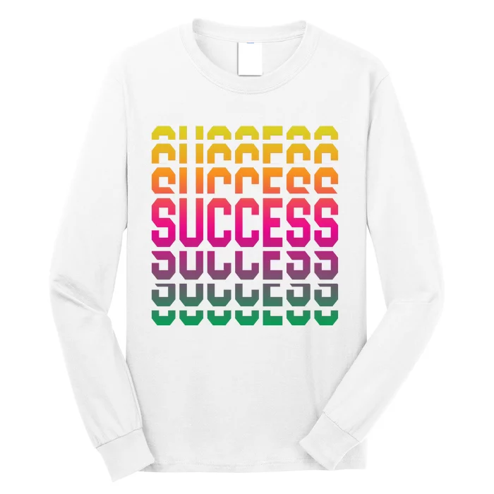 Success Typography Long Sleeve Shirt