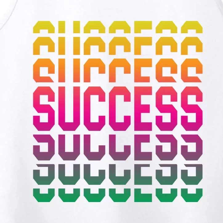 Success Typography Performance Tank