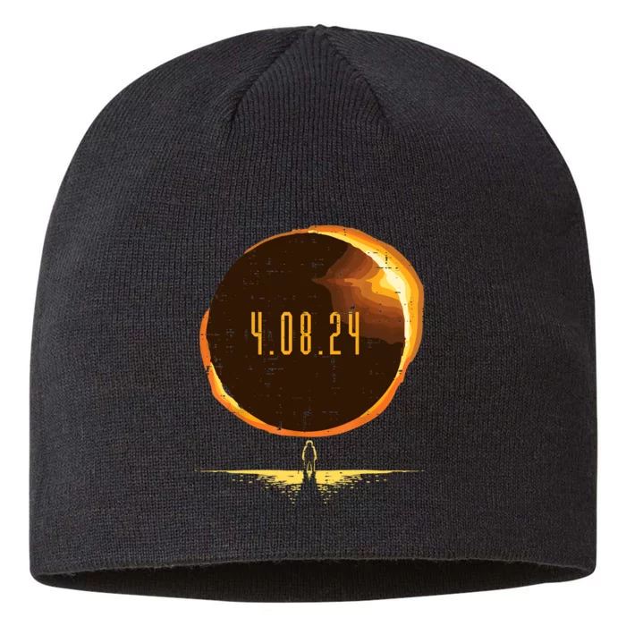 Sun Total Solar Eclipse 2024 Totality April 8 8 1/2in Sustainable Knit Beanie