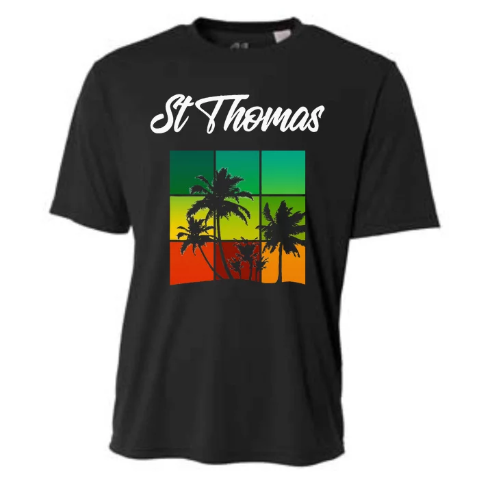 St Thomas Souvenir Cool Virgin Islands Vacation Cooling Performance Crew T-Shirt