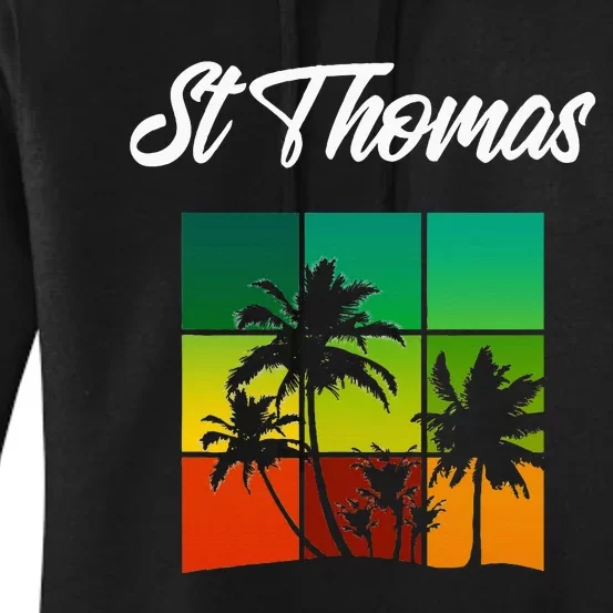 St Thomas Souvenir Cool Virgin Islands Vacation Women's Pullover Hoodie