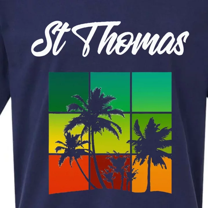 St Thomas Souvenir Cool Virgin Islands Vacation Sueded Cloud Jersey T-Shirt