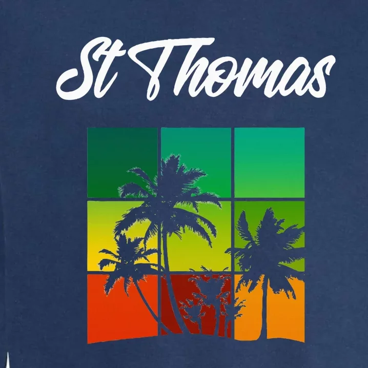 St Thomas Souvenir Cool Virgin Islands Vacation Garment-Dyed Sweatshirt