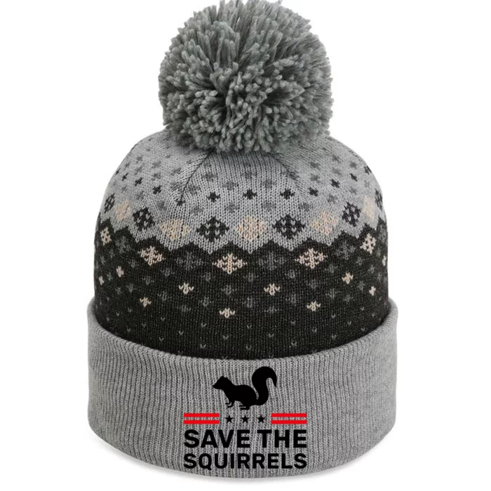 Save The Squirrels Justice For Peanut The Baniff Cuffed Pom Beanie