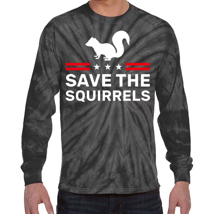 Save The Squirrels Justice For Peanut Tie-Dye Long Sleeve Shirt